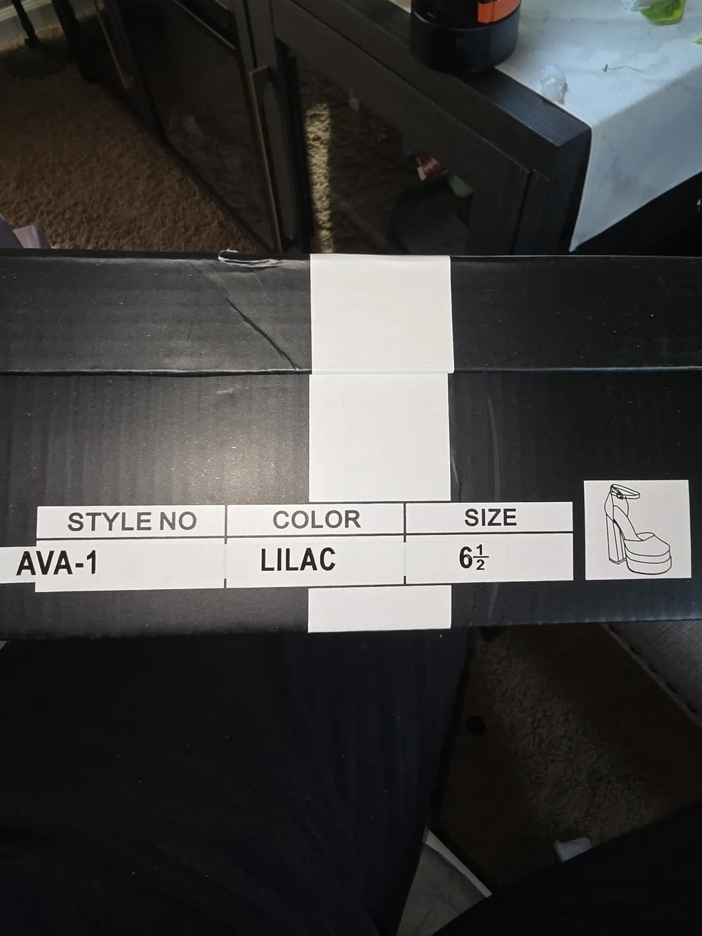 Unilady “Ava” Lilac Platform Mary Jane Chunky Heels – Size 6.5 – New in Box
